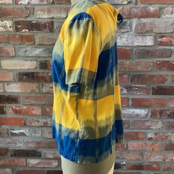 Loft Short Sleeve Blouse Top Shirt Sz Medium - Picture 4 of 9